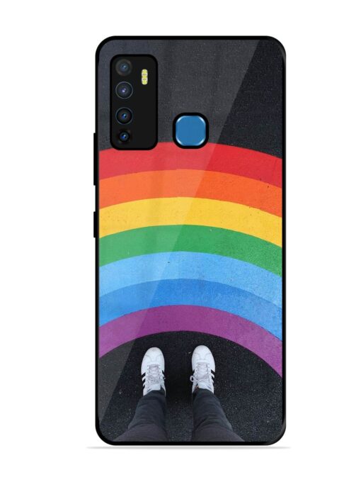 Legs Rainbow Glossy Metal TPU Phone Cover for Infinix Hot 9 Zapvi
