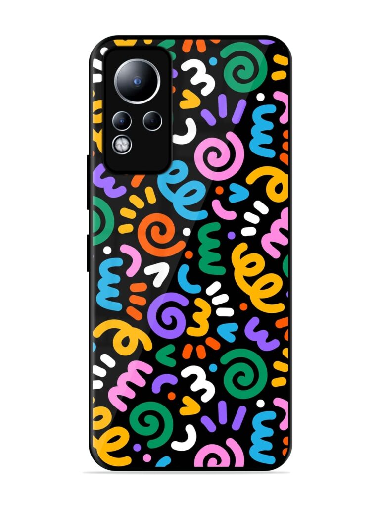 Colorful Seamless Vector Glossy Metal Phone Cover for Infinix Note 11 Zapvi