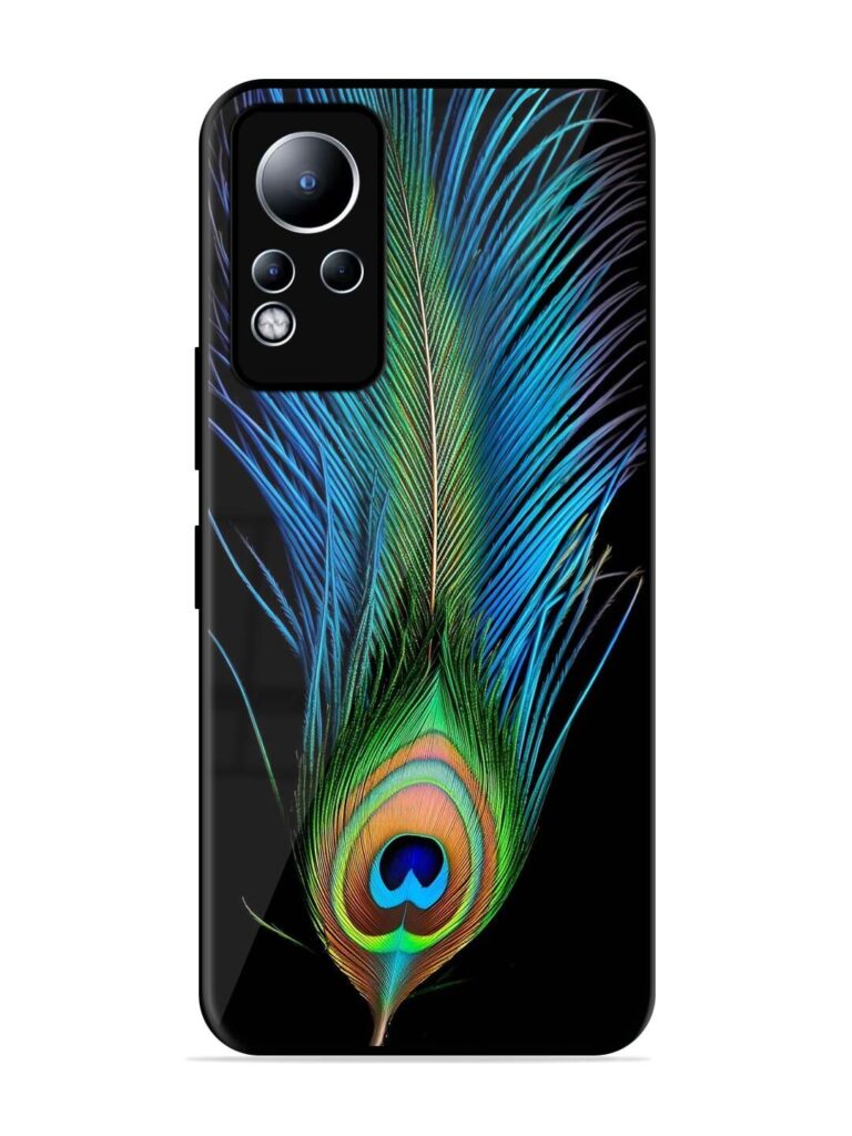 Peacock Feather Glossy Metal TPU Phone Cover for Infinix Note 11 Zapvi