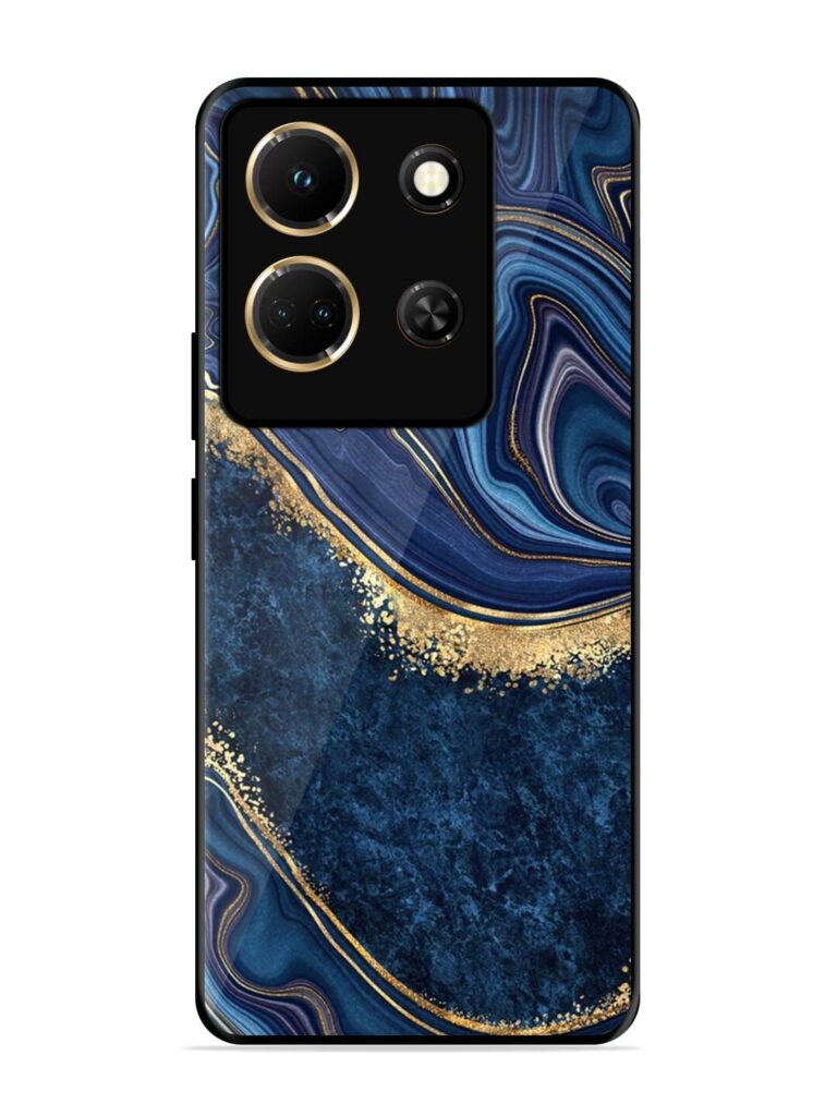 Abstract Background Blue Glossy Metal TPU Phone Cover for Infinix Note 30 (5G) Zapvi