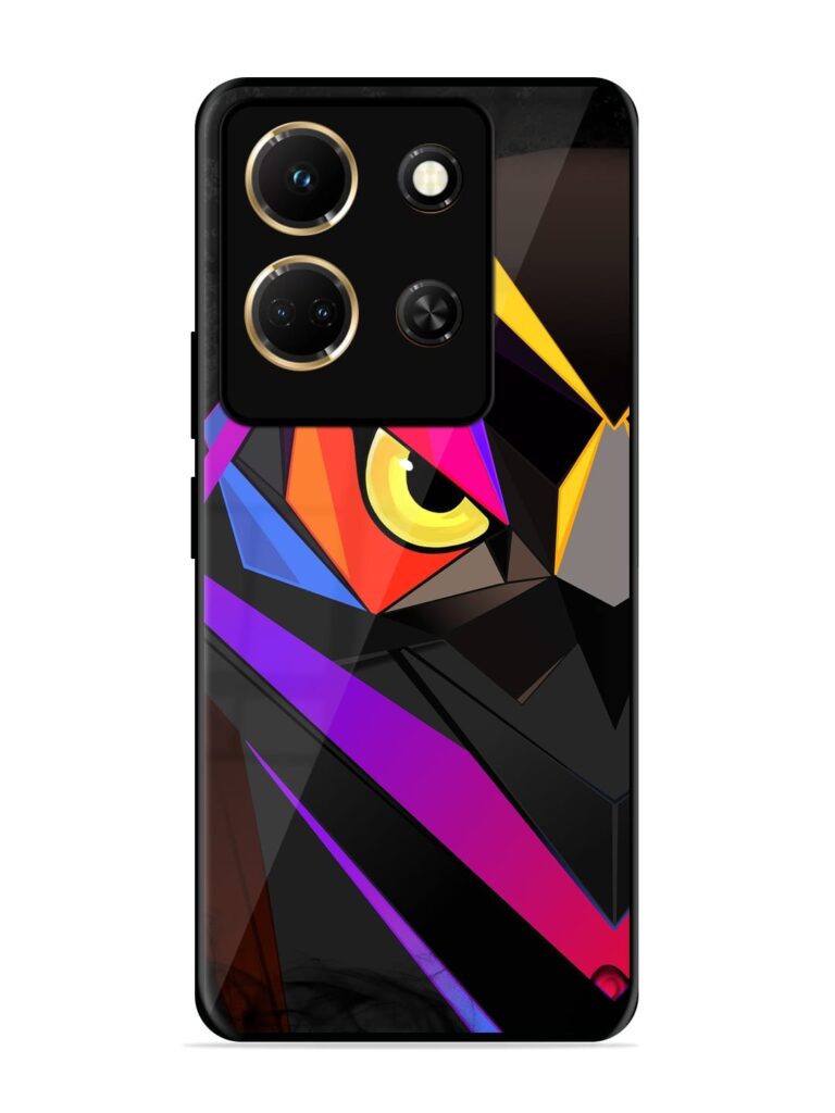 Wpap Owl Glossy Metal Phone Cover for Infinix Note 30 (5G) Zapvi