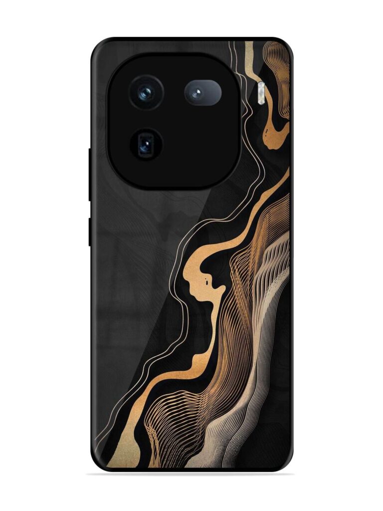 Abstract Art Glossy Metal TPU Phone Cover for Iqoo 12 (5G) Zapvi
