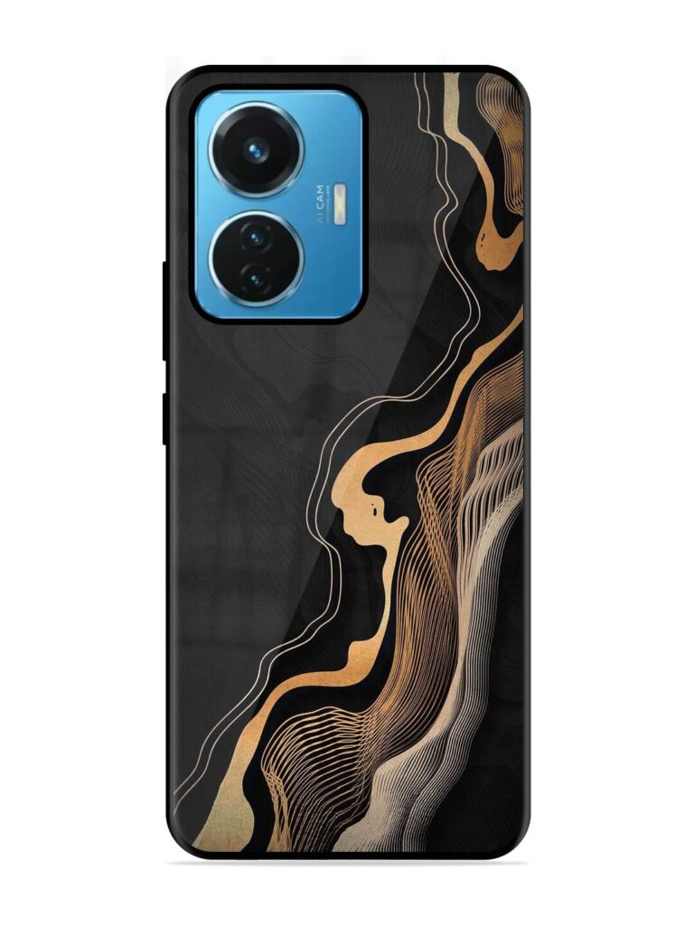Abstract Art Glossy Metal TPU Phone Cover for Iqoo Z6 (44W) Zapvi