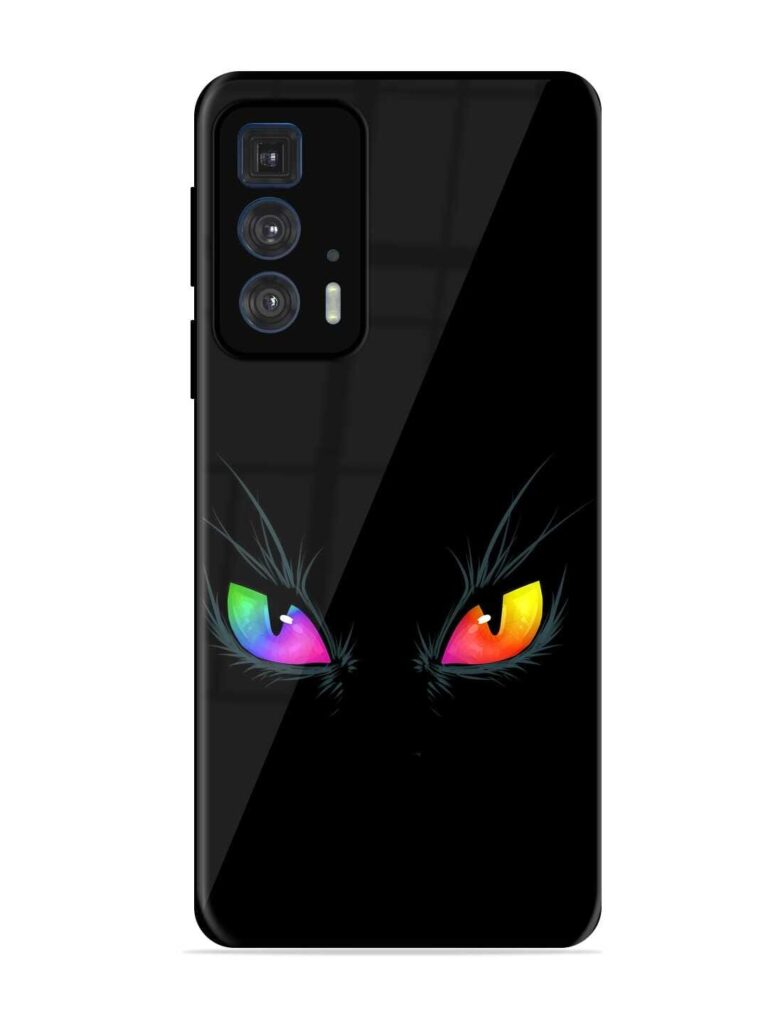 Cat Eyes Glossy Metal Phone Cover for Motorola Edge 20 Pro Zapvi