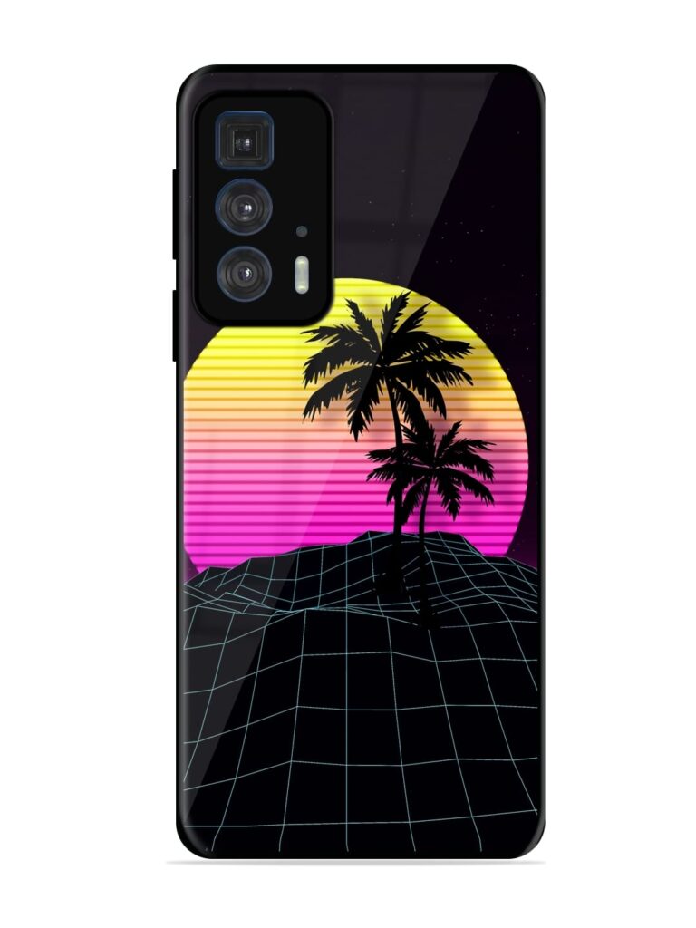 Coconut Vector Glossy Metal Phone Cover for Motorola Edge 20 Pro Zapvi