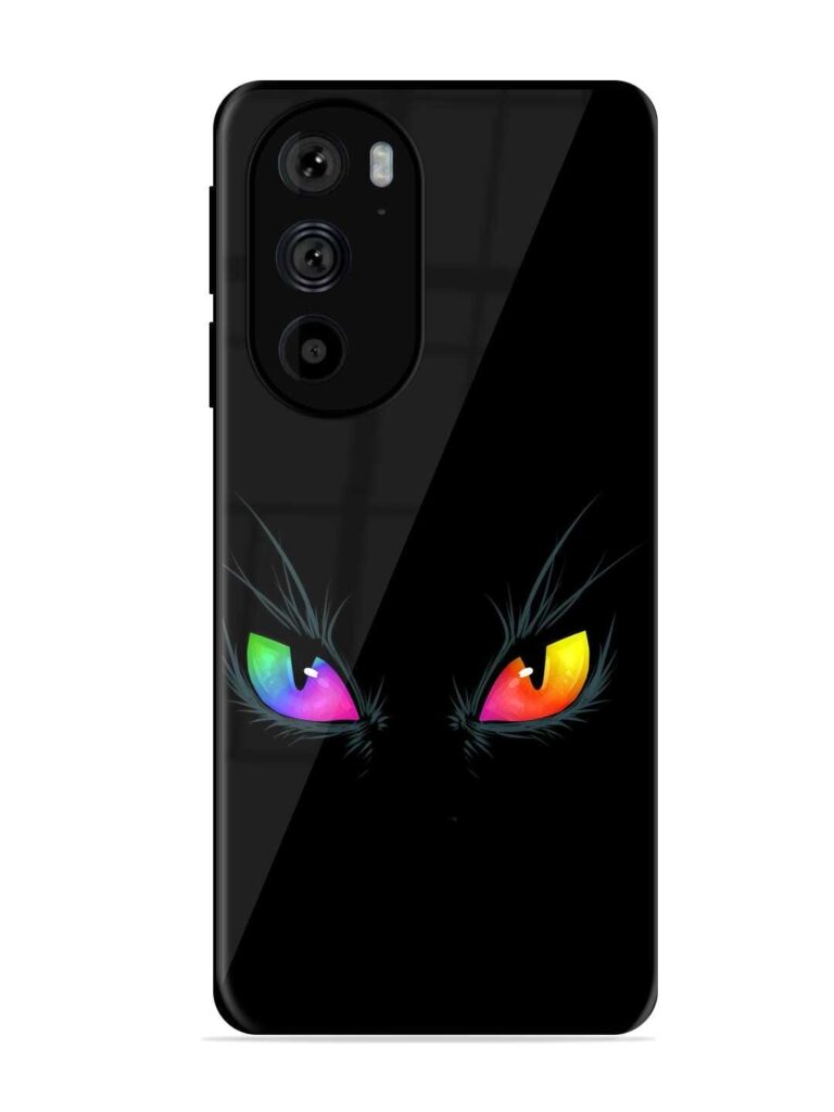 Cat Eyes Glossy Metal Phone Cover for Motorola Edge 30 Pro Zapvi