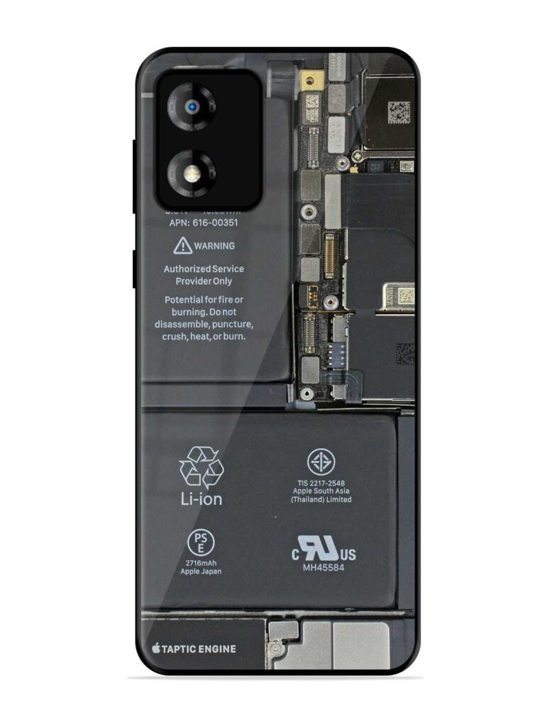 Phone Insider Glossy Metal Phone Cover for Motorola Moto E13 Zapvi