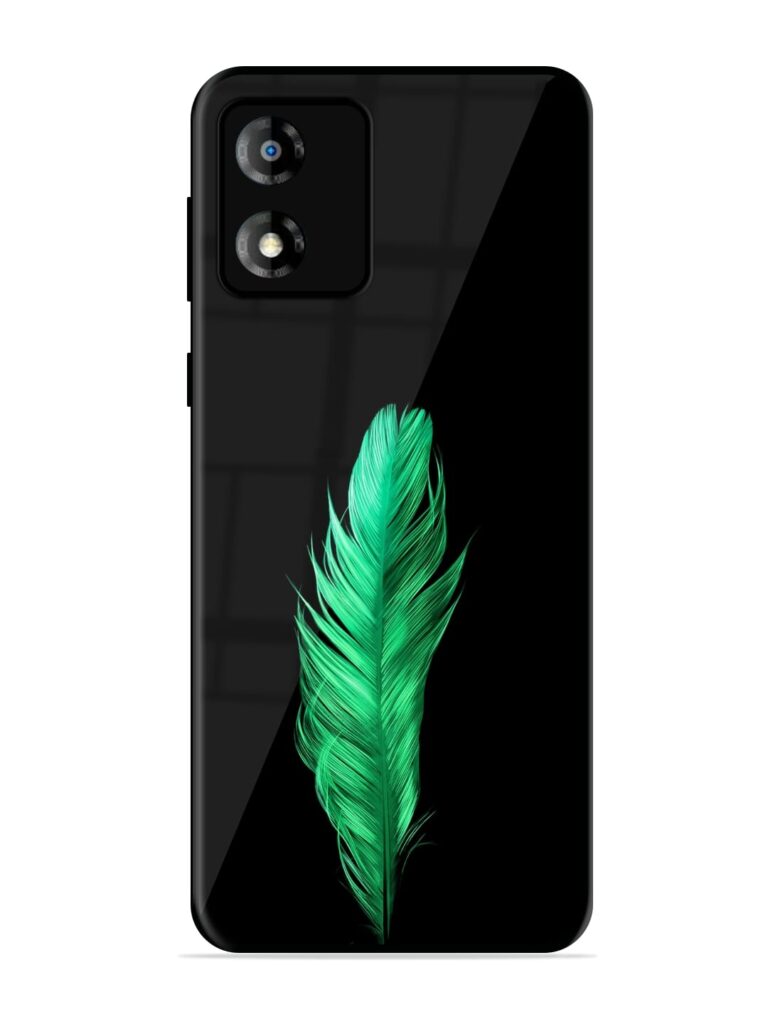 Feather Texture Glossy Metal Phone Cover for Motorola Moto E13 Zapvi