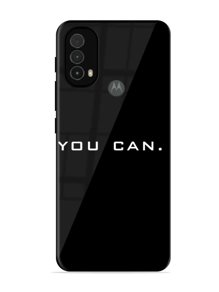 You Can Glossy Metal Phone Cover for Motorola Moto E40 Zapvi