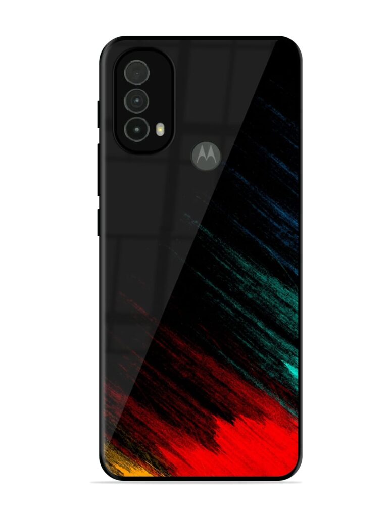Color Pattern Glossy Metal Phone Cover for Motorola Moto E40 Zapvi