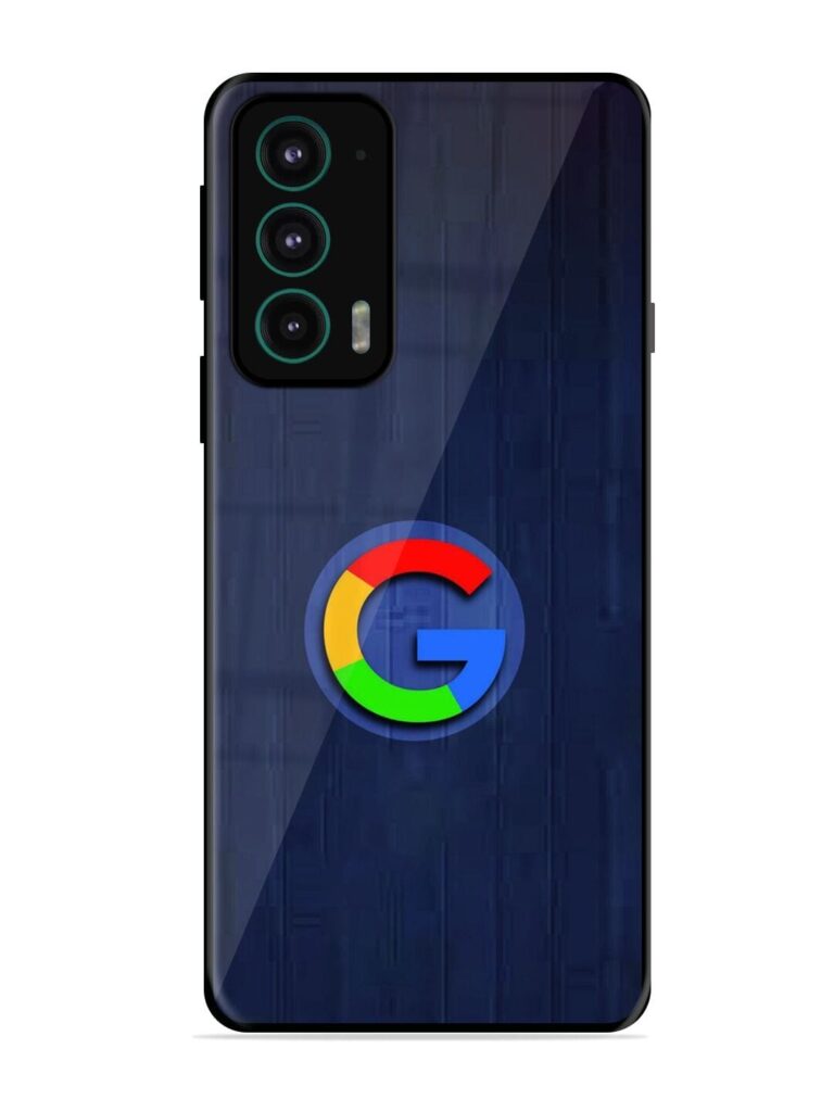 Google Logo Printed Glossy Metal TPU Phone Cover for Motorola Moto Edge 20 Zapvi