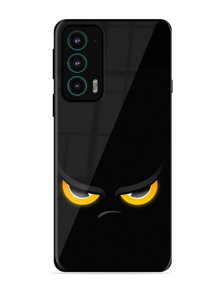 Scary Yellow Eye Glossy Metal TPU Phone Cover for Motorola Moto Edge 20 Zapvi