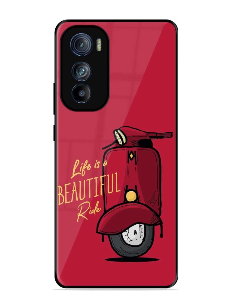 Life Is Beautiful Rides Glossy Metal Phone Cover for Motorola Moto Edge 30 Zapvi