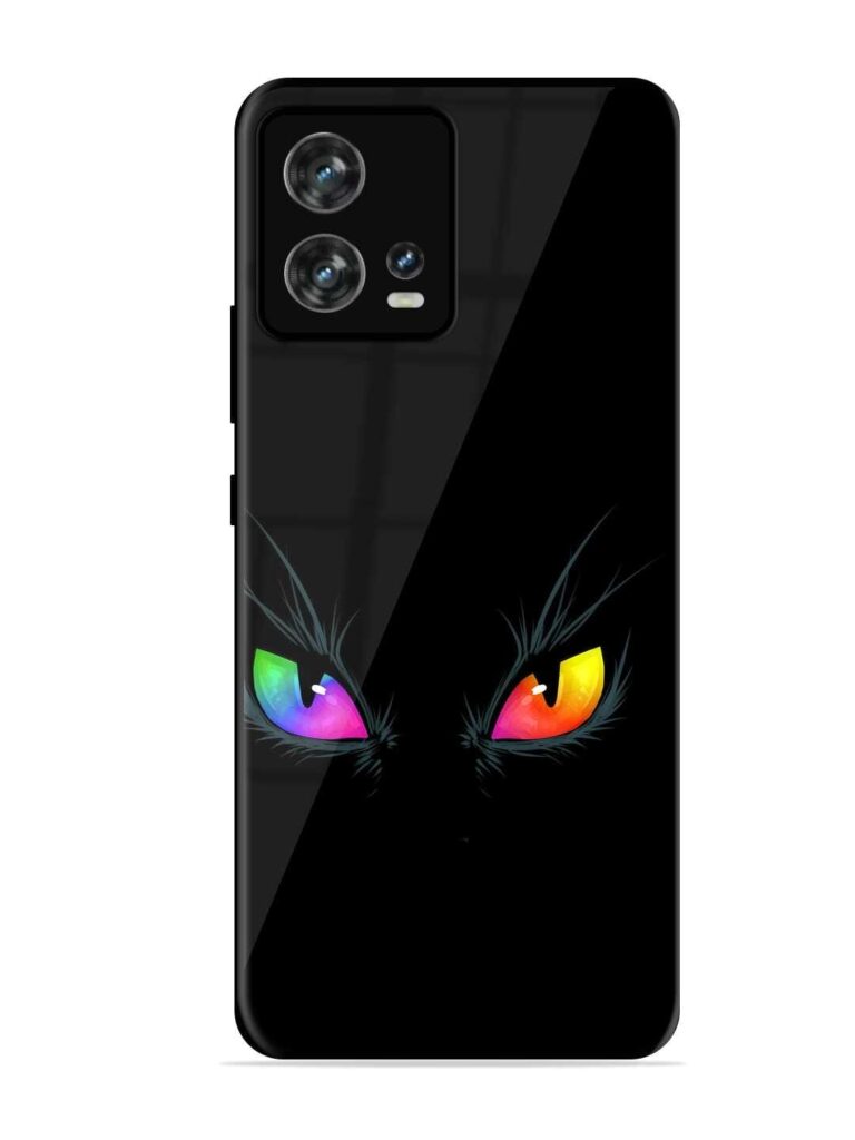 Cat Eyes Glossy Metal Phone Cover for Motorola Moto Edge 30 Fusion Zapvi