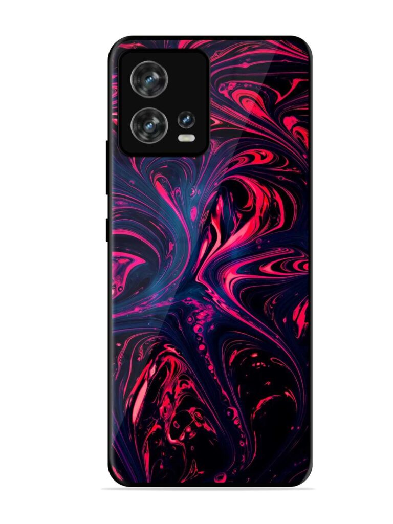 Abstract Background Glossy Metal Phone Cover for Motorola Moto Edge 30 Fusion Zapvi