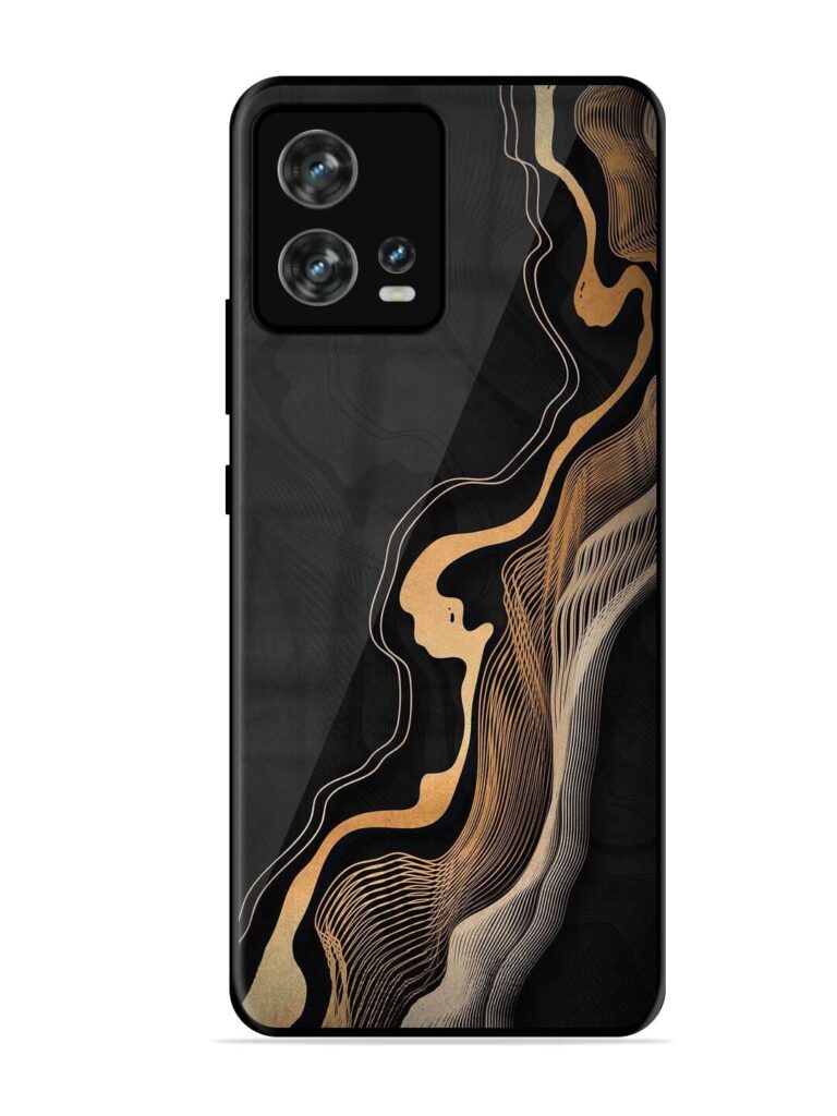 Abstract Art Glossy Metal TPU Phone Cover for Motorola Moto Edge 30 Fusion Zapvi