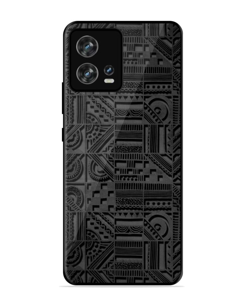 Seamless Pattern Glossy Metal Phone Cover for Motorola Moto Edge 30 Fusion Zapvi