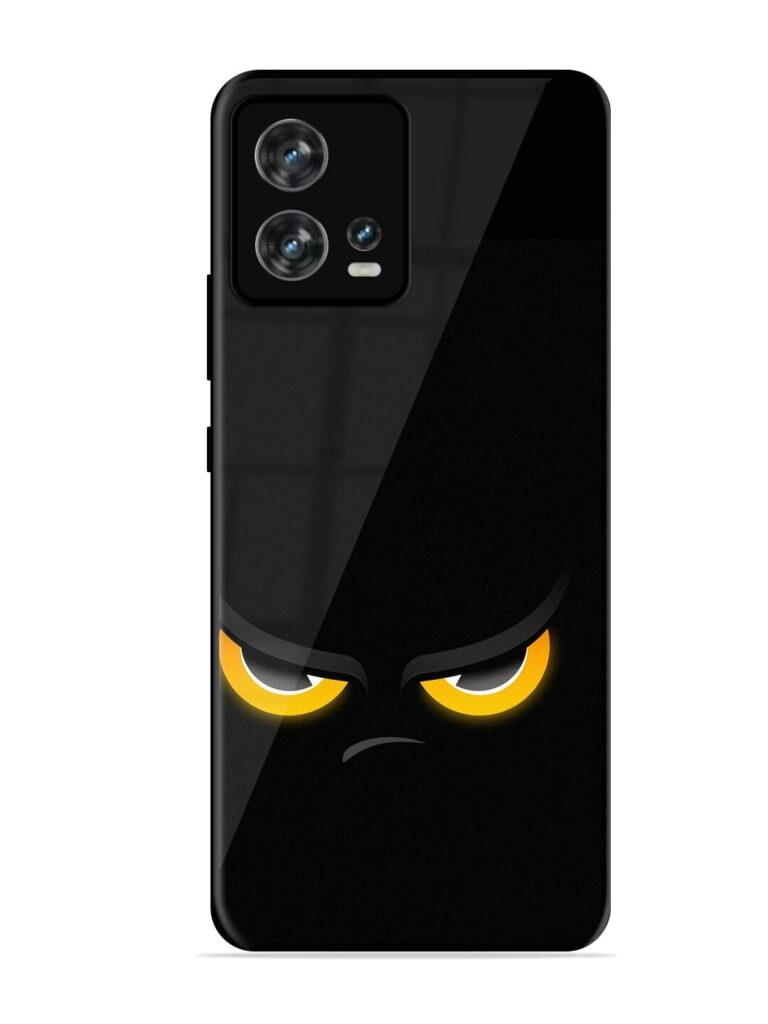 Scary Yellow Eye Glossy Metal TPU Phone Cover for Motorola Moto Edge 30 Fusion Zapvi