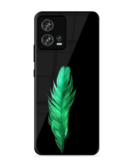Feather Texture Glossy Metal Phone Cover for Motorola Moto Edge 30 Fusion Zapvi