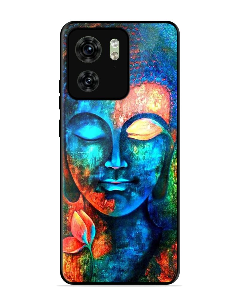 Buddha Painting Glossy Metal Phone Cover for Motorola Moto Edge 40 Zapvi