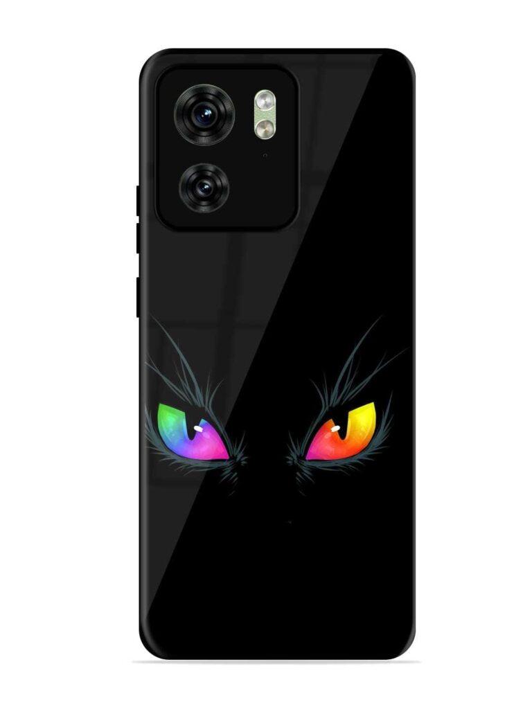 Cat Eyes Glossy Metal Phone Cover for Motorola Moto Edge 40 Zapvi
