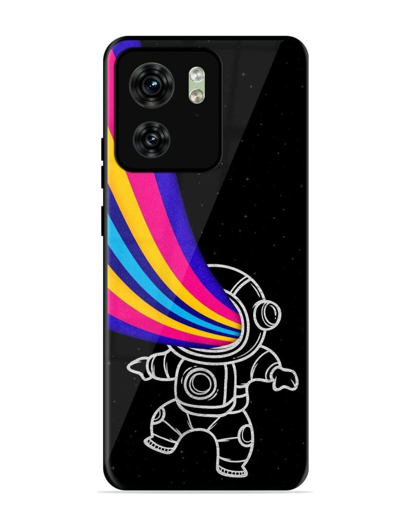 Astronaut Glossy Metal TPU Phone Cover for Motorola Moto Edge 40 Zapvi