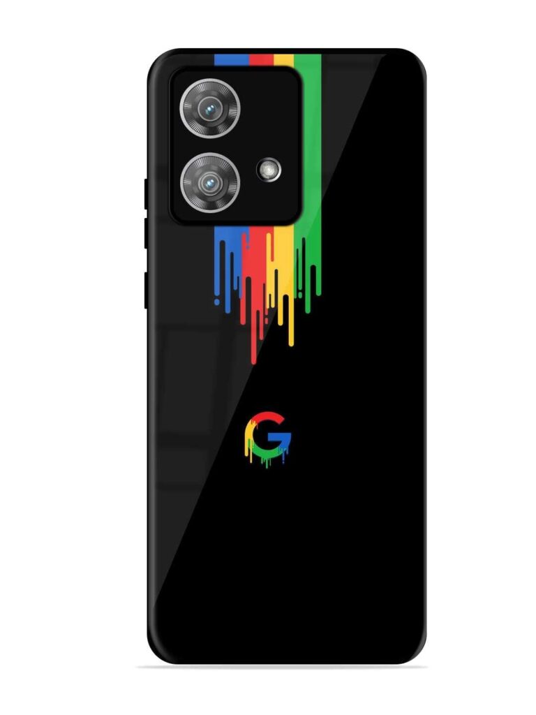 Google Logo Glossy Metal Phone Cover for Motorola Moto Edge 40 Neo Zapvi