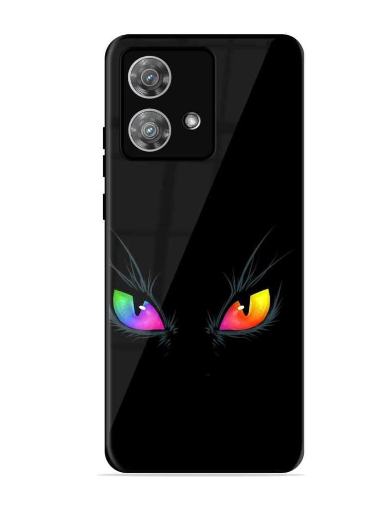 Cat Eyes Glossy Metal Phone Cover for Motorola Moto Edge 40 Neo Zapvi