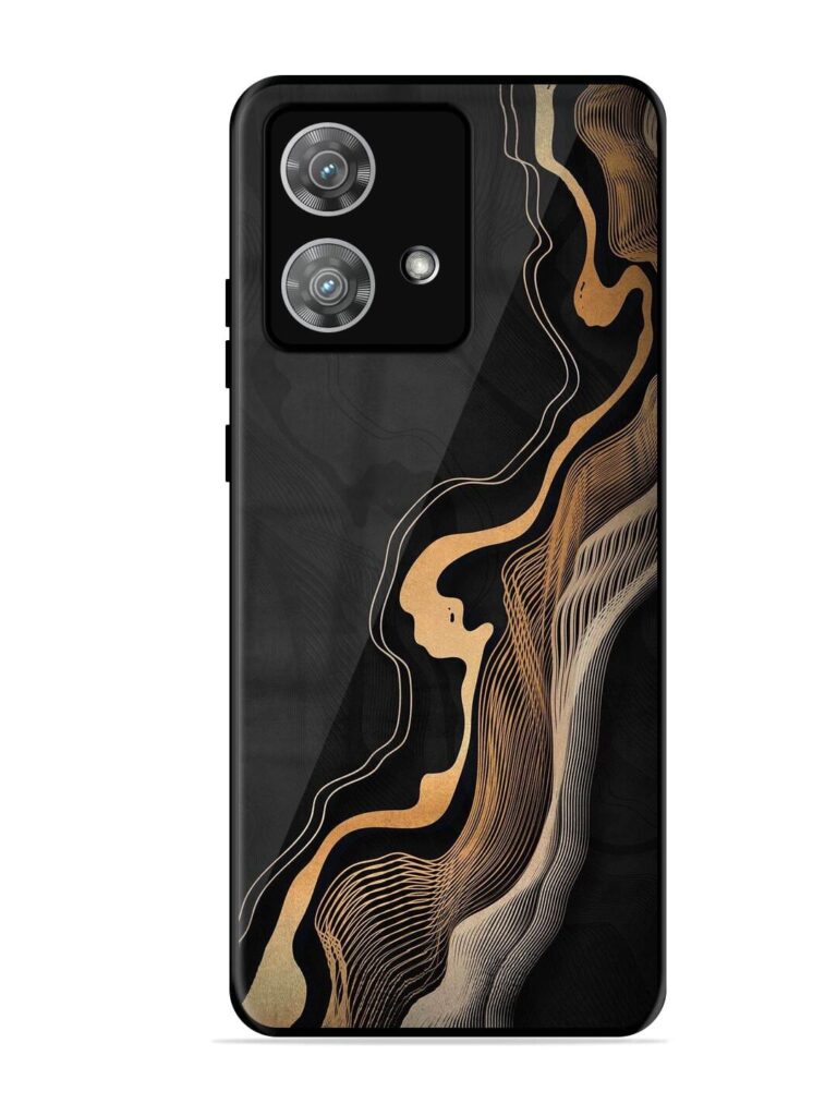 Abstract Art Glossy Metal TPU Phone Cover for Motorola Moto Edge 40 Neo Zapvi
