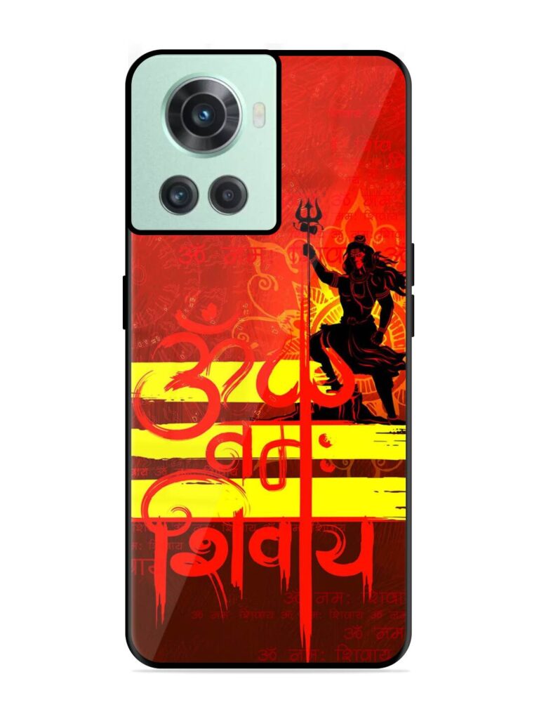 Illustration Lord Shiva Glossy Metal TPU Phone Cover for Oneplus 10R (5G) Zapvi