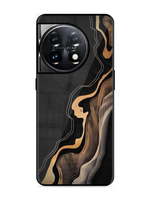Abstract Art Glossy Metal TPU Phone Cover for Oneplus 11 (5G) Zapvi