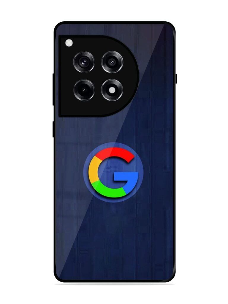 Google Logo Printed Glossy Metal TPU Phone Cover for Oneplus 12R (5G) Zapvi