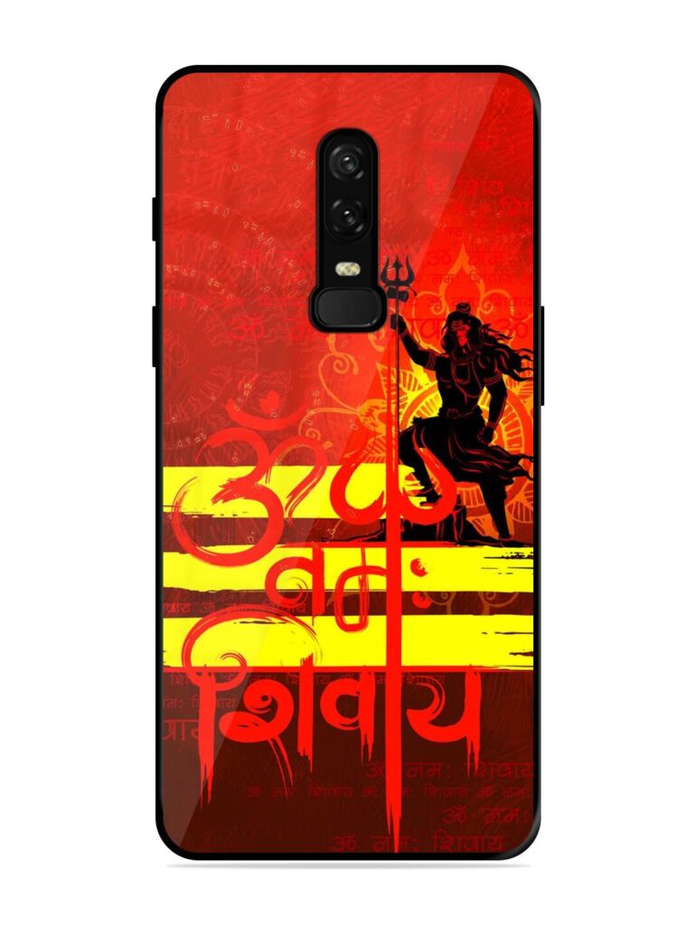 Illustration Lord Shiva Glossy Metal TPU Phone Cover for Oneplus 6 Zapvi