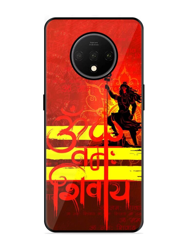 Illustration Lord Shiva Glossy Metal TPU Phone Cover for Oneplus 7T Zapvi