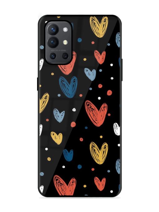 Happy Valentines Day Glossy Metal TPU Phone Cover for Oneplus 9R (5G) Zapvi