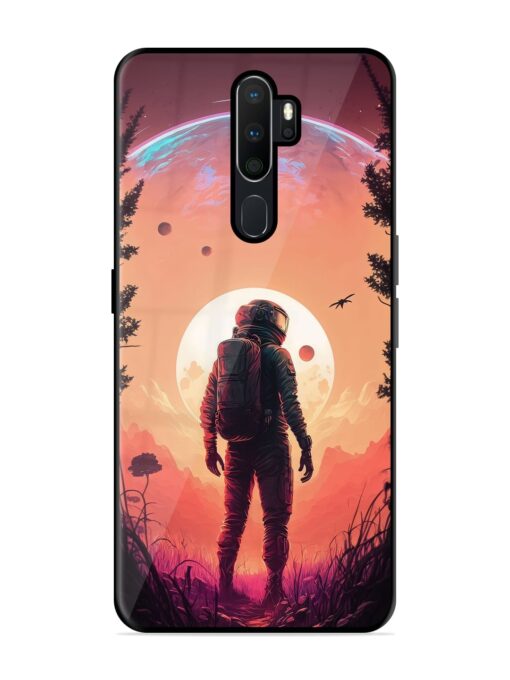 Red Sky At Morning Glossy Metal Phone Cover for Oppo A9 Zapvi