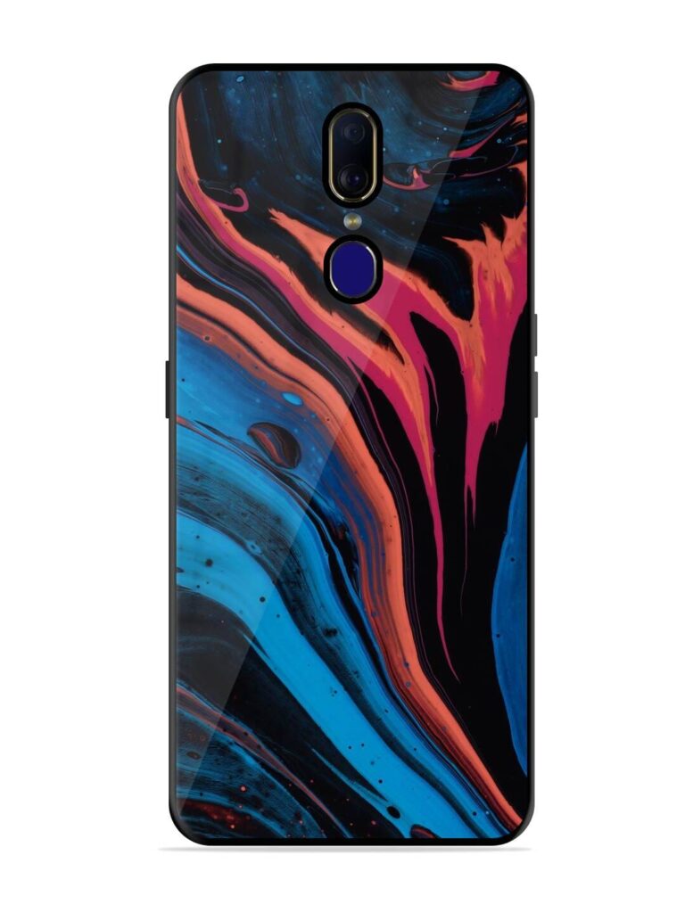 Liquefied Art Glossy Metal TPU Phone Cover for Oppo F11 Zapvi
