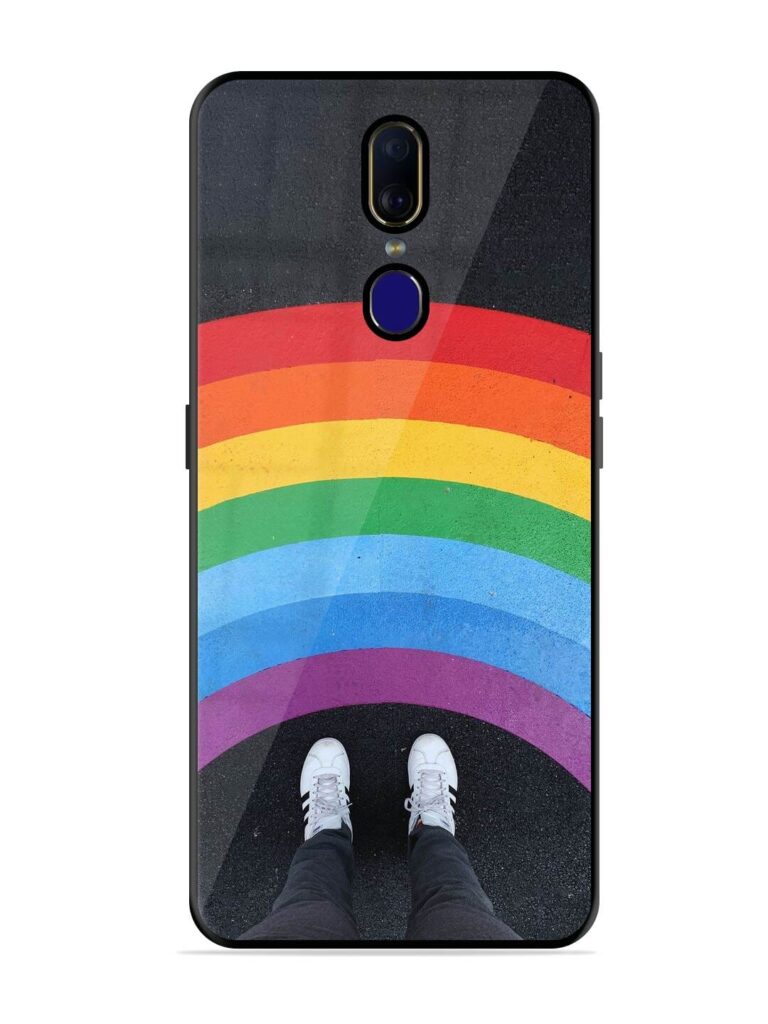 Legs Rainbow Glossy Metal TPU Phone Cover for Oppo F11 Zapvi