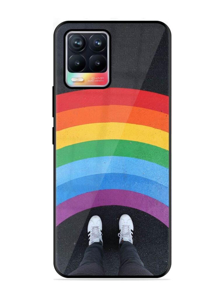 Legs Rainbow Glossy Metal TPU Phone Cover for Realme 8 (4G) Zapvi