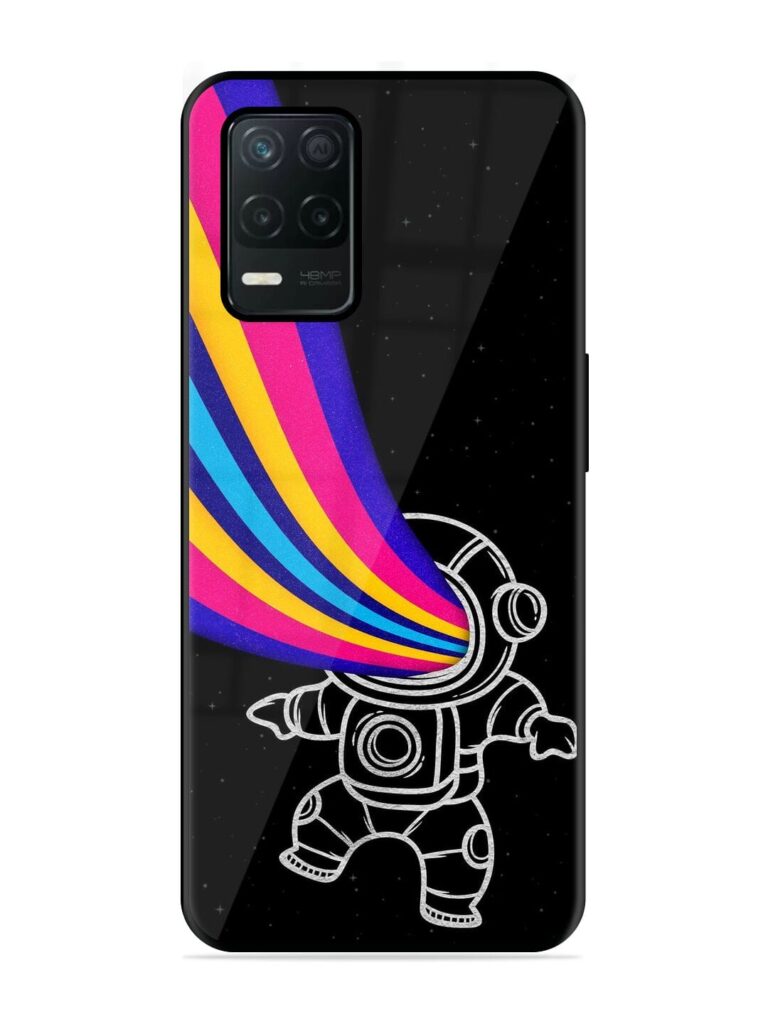 Astronaut Glossy Metal TPU Phone Cover for Realme 8 (5G) Zapvi