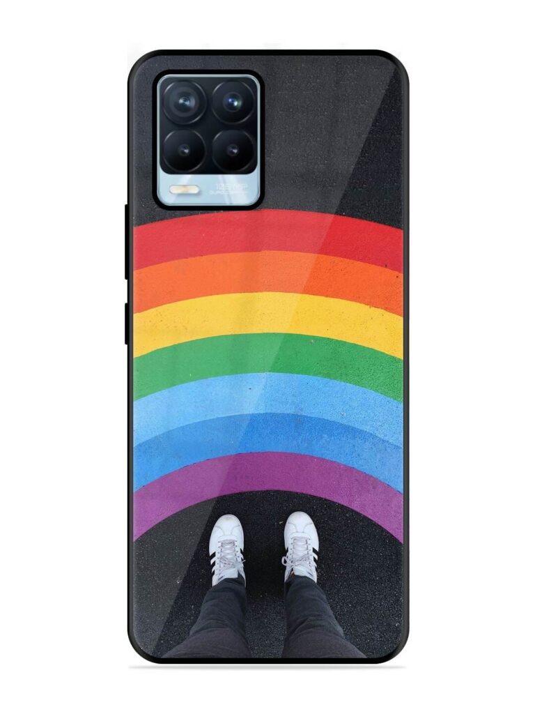 Legs Rainbow Glossy Metal TPU Phone Cover for Realme 8 Pro Zapvi