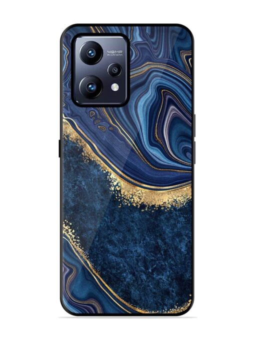 Abstract Background Blue Glossy Metal TPU Phone Cover for Realme Narzo 50 Pro Zapvi
