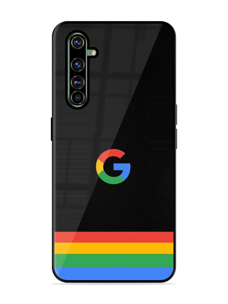 Google Logo Art Glossy Metal Phone Cover for Realme X50 Pro Zapvi