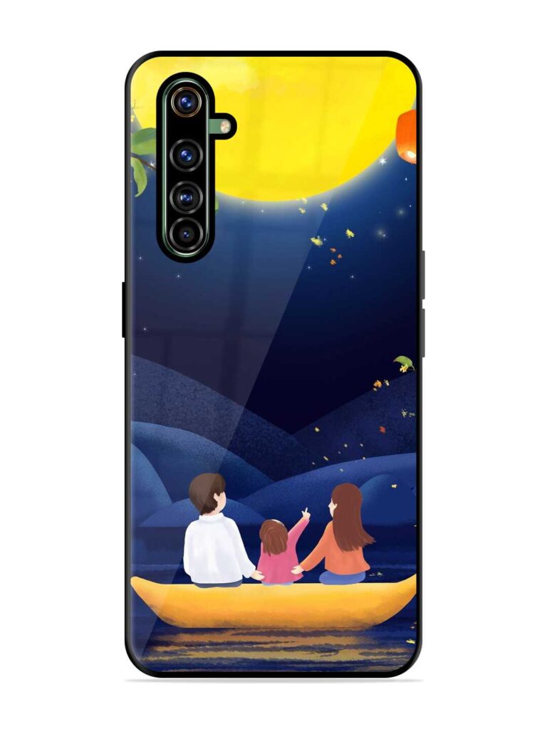 Happy Family And Beautiful View Glossy Metal Phone Cover for Realme X50 Pro Zapvi
