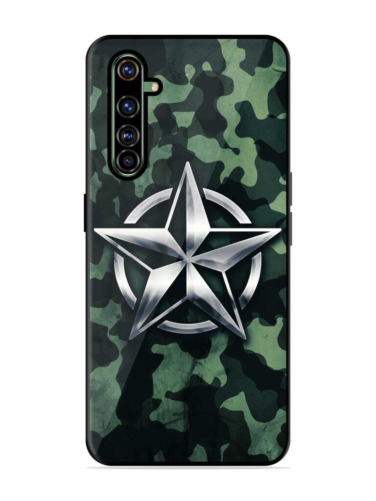 Indian Army Star Design Glossy Metal Phone Cover for Realme X50 Pro Zapvi