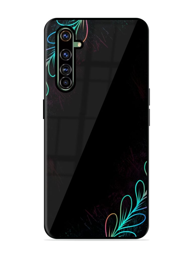 Decorative Line Art Glossy Metal Phone Cover for Realme X50 Pro Zapvi