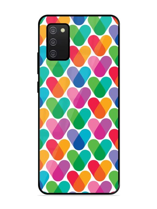 Overlapping Colors Colorful Glossy Metal TPU Phone Cover for Samsung Galaxy A02S Zapvi