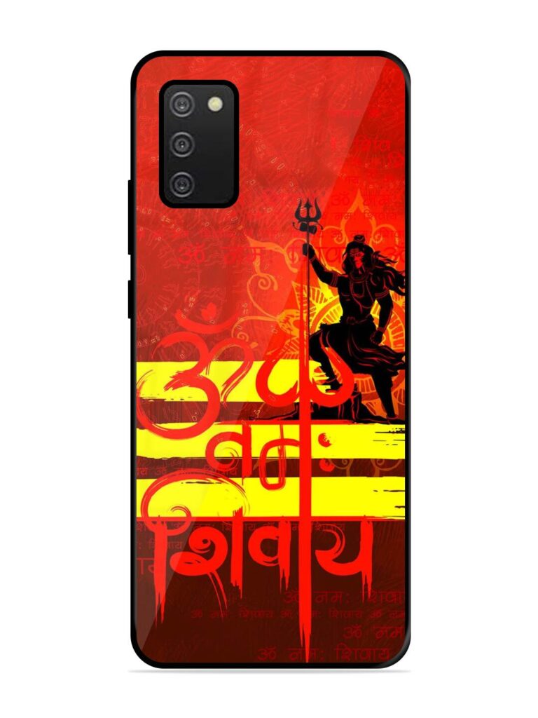 Illustration Lord Shiva Glossy Metal TPU Phone Cover for Samsung Galaxy A02S Zapvi