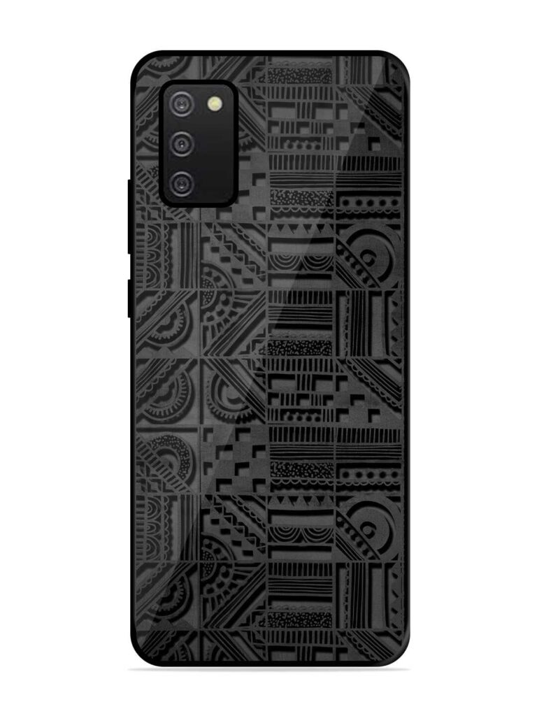 Seamless Pattern Glossy Metal Phone Cover for Samsung Galaxy A02S Zapvi
