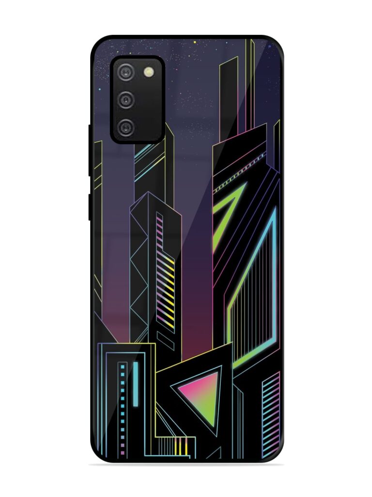 Neon Dreamscape Glossy Metal Phone Cover for Samsung Galaxy A02S Zapvi